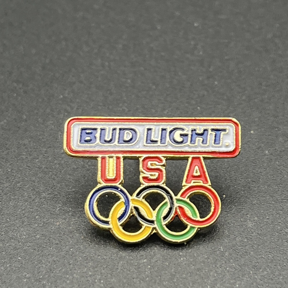 1996 Atlanta‎ Olympics Anheuser Busch Bud Light Beer Sponsor Team USA Hat Pin